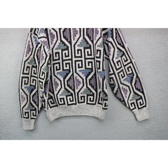 J T Beckett Vtg. Men's V-Neck Pullover Sweater-Size Medium-Thick - Picture 11 of 11